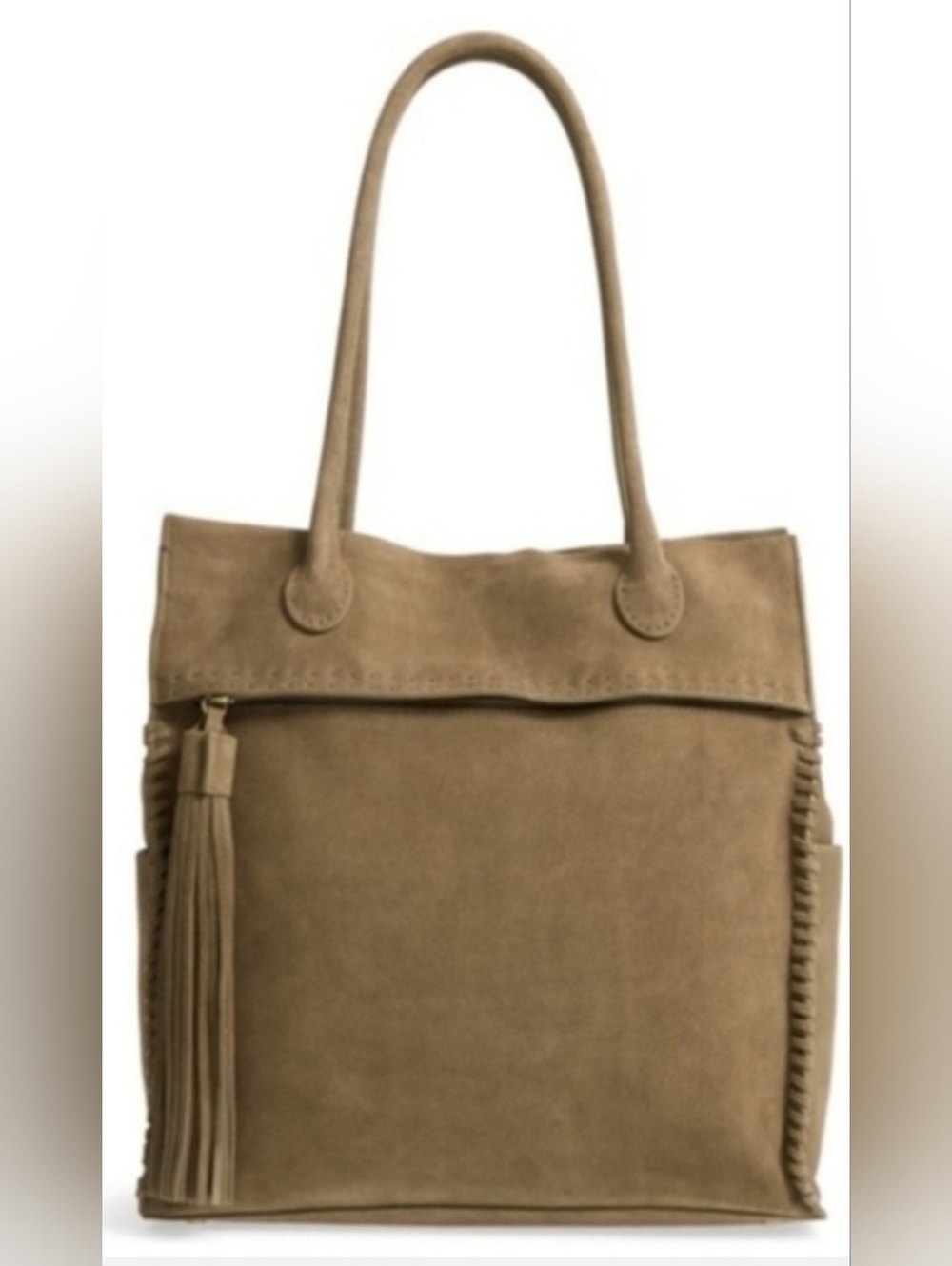 HOBO International Lure Tote Bag Green Suede